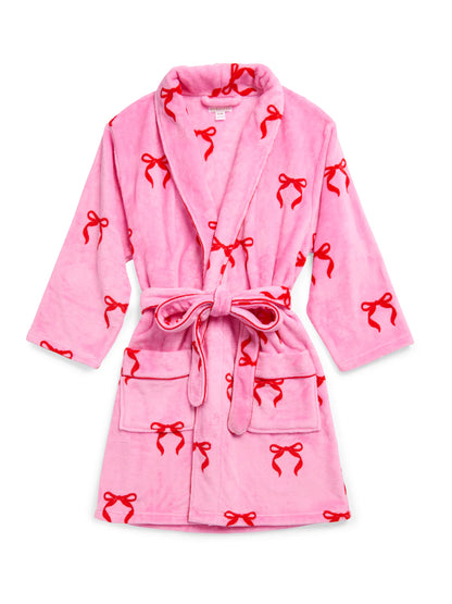 Plush Bow Robe