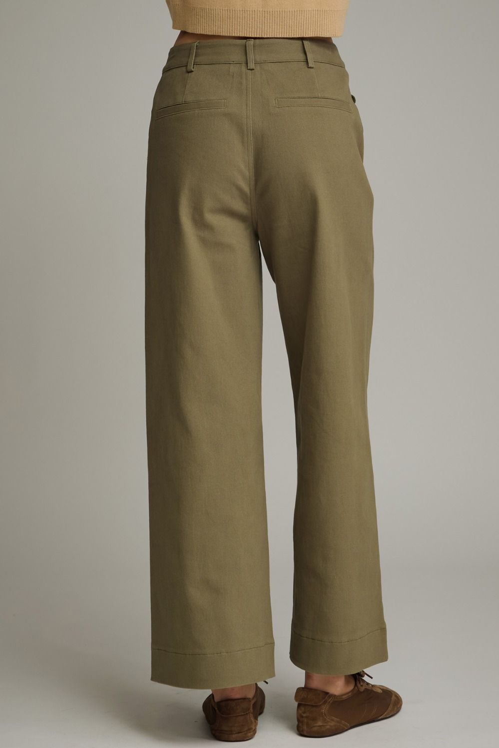 Oli Scalloped Pant in Olive