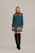 Load image into Gallery viewer, Ainika Blue Long Sleeve Blouse
