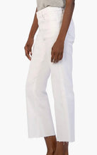 Load image into Gallery viewer, Kelsey High Rise Ankle Flare in White
