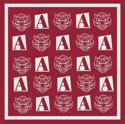 Arkansas Bandana Game Day Scarf