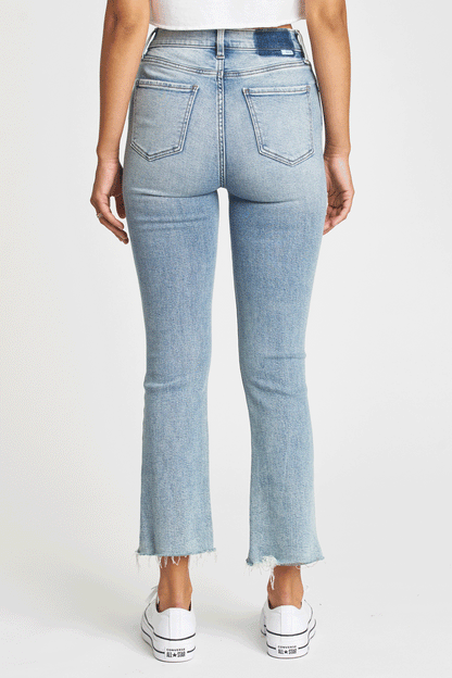 FINAL SALE Shy Girl High Rise Crop Flare in Player
