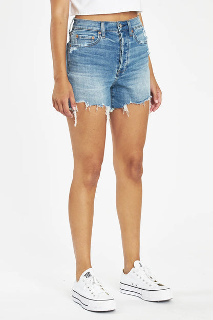 FINAL SALE-Bottom Line High Rise Vintage Short in Wishes
