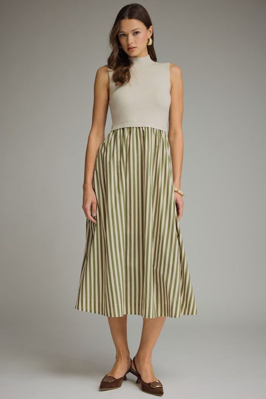 Mandy Mock Neck Maxi Dress