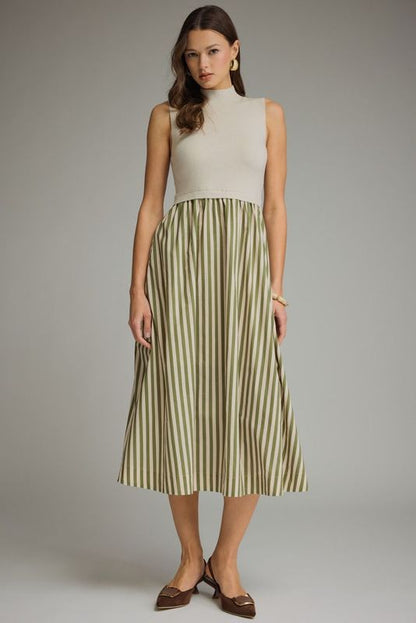 Mandy Mock Neck Maxi Dress