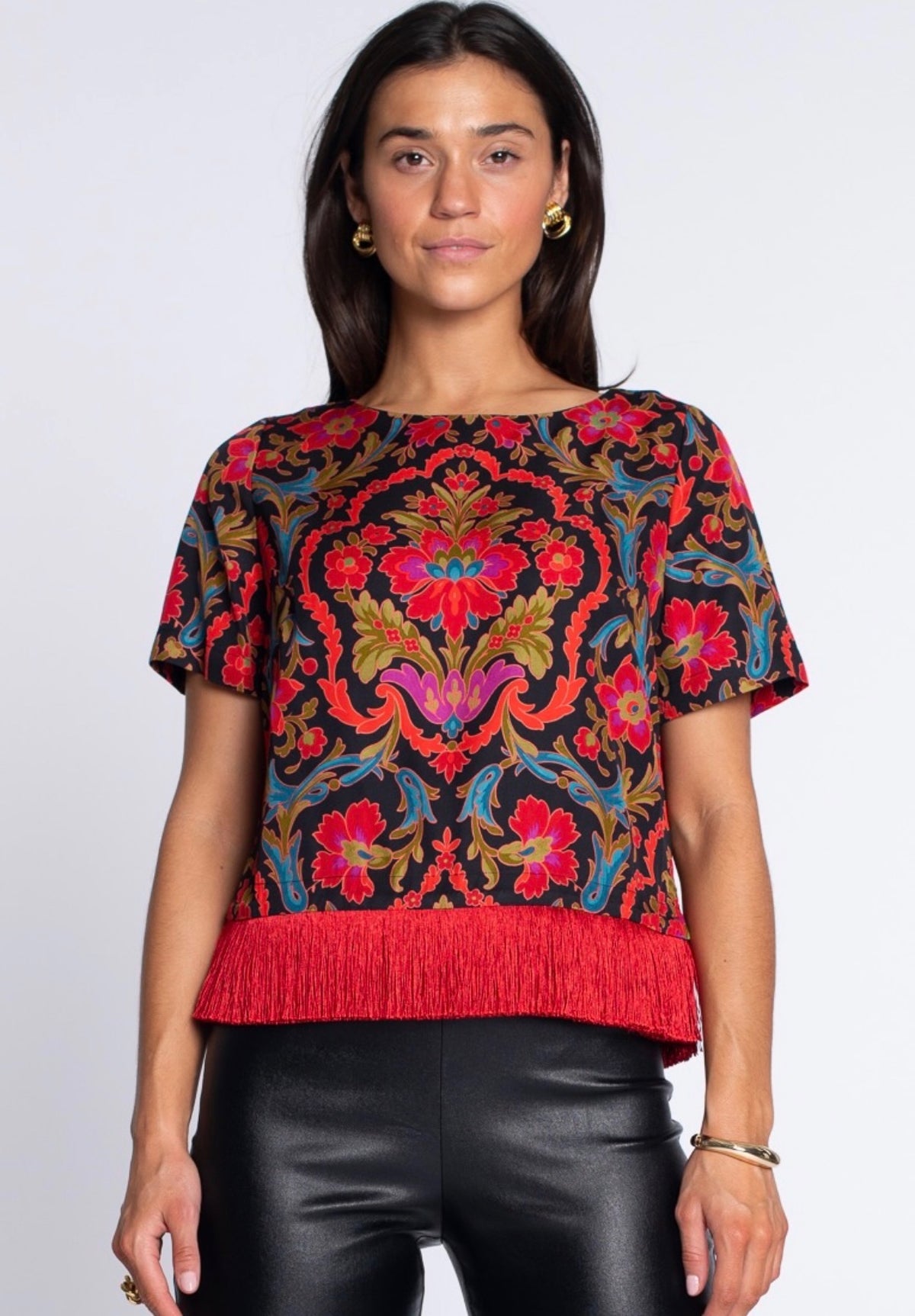 Tess Tee in Damask