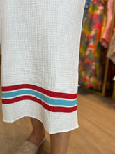 Load image into Gallery viewer, Crepe Stripe Dress in White
