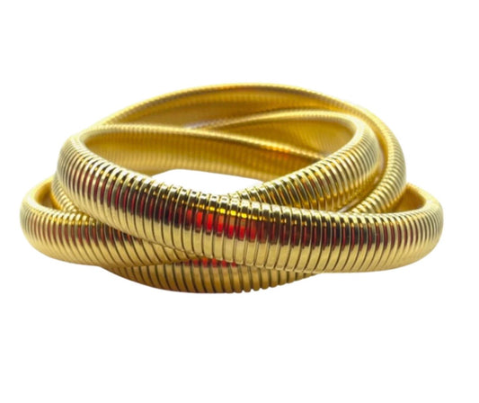 Gold Twisted Cobra Bracelet
