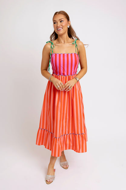 Sunkissed Stripe Maxi Dress