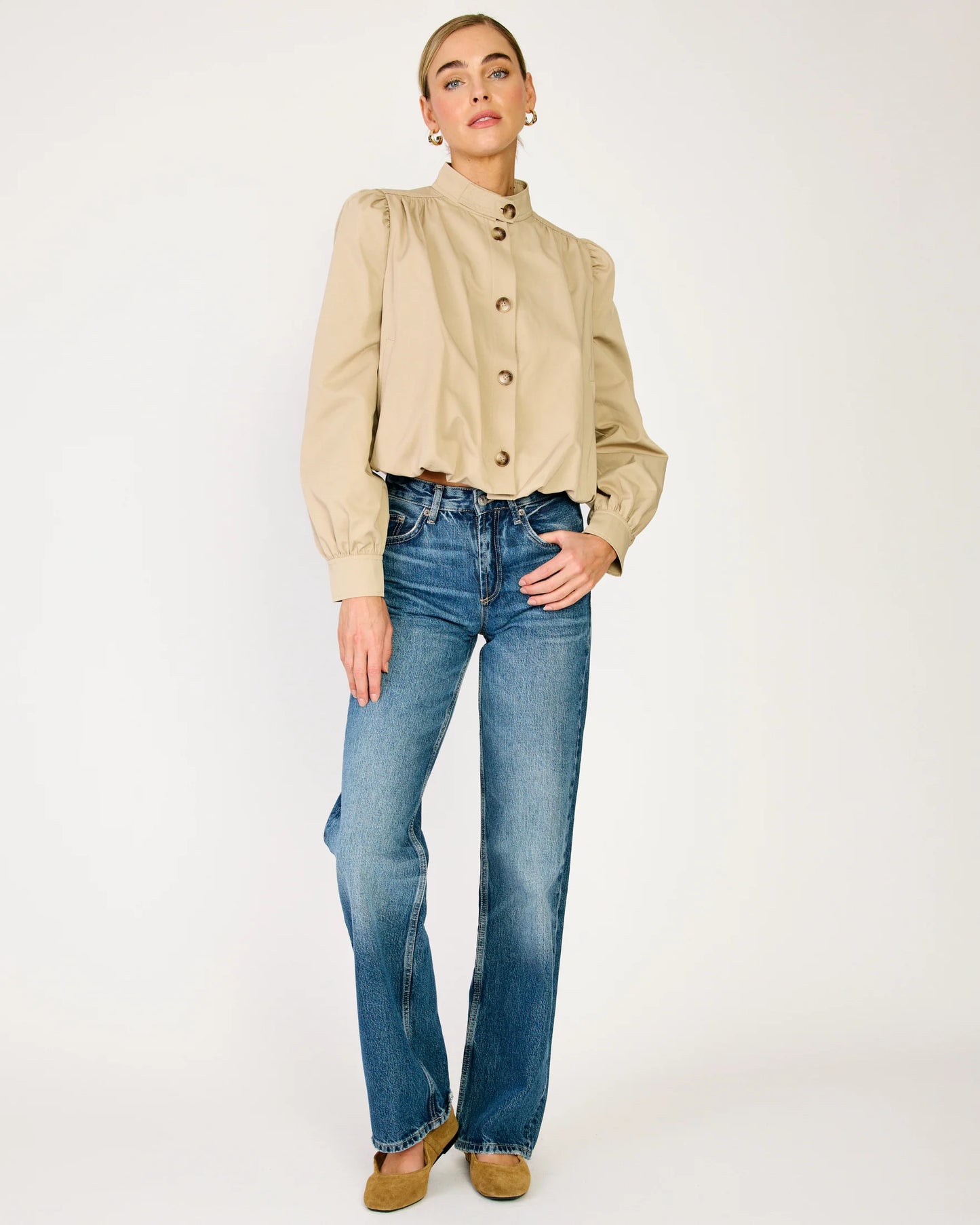 Hemlock Gathered Trench Coat