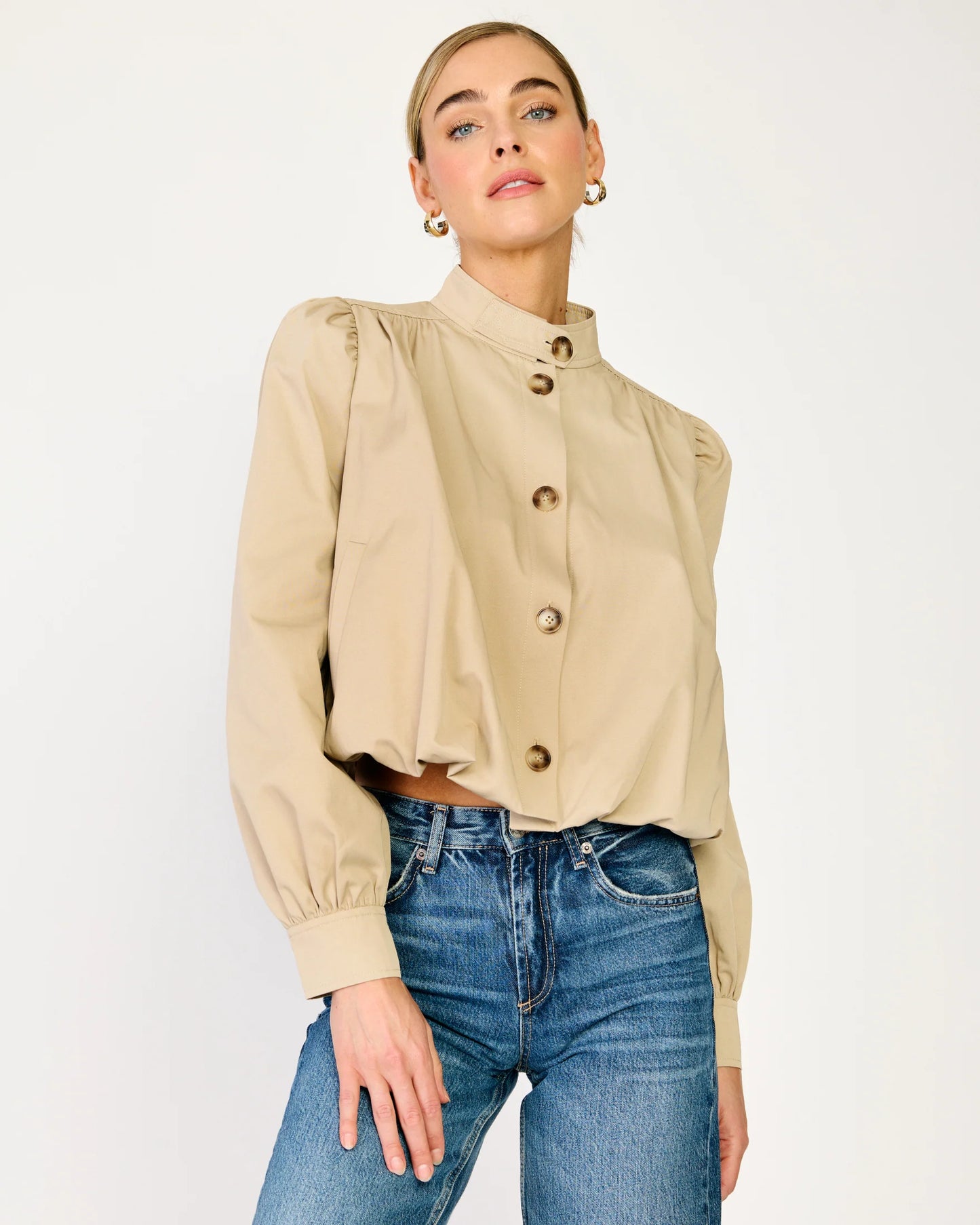 Hemlock Gathered Trench Coat