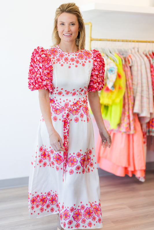 FINAL SALE NATURA FLORAL DRESS