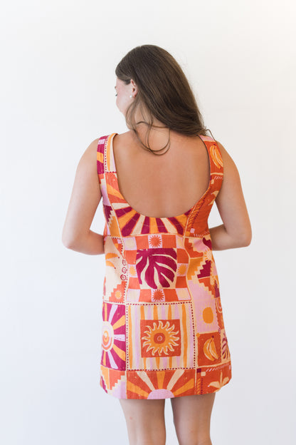 FINAL SALE Palmarosa Linen Mini Dress