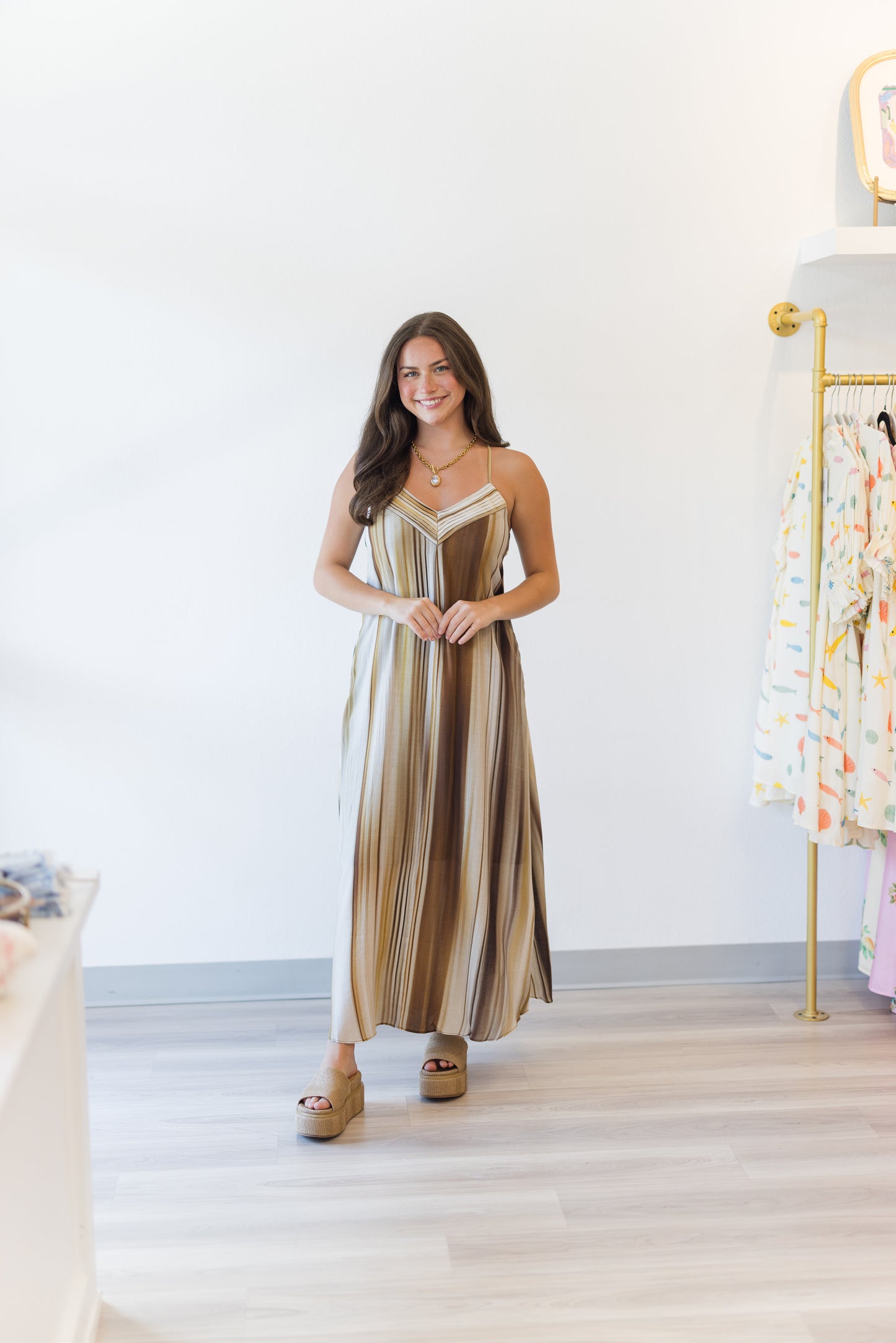 Stella Watercolor Maxi Dress