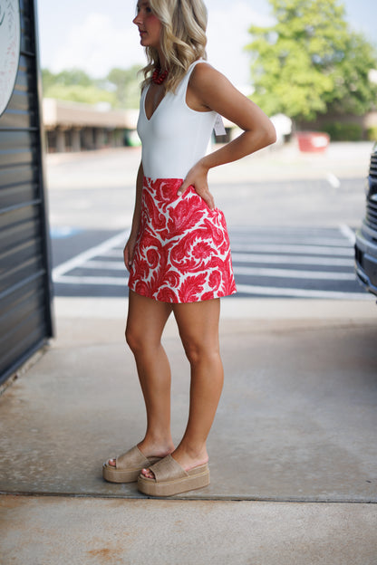 Blaire Skirt in Paisley
