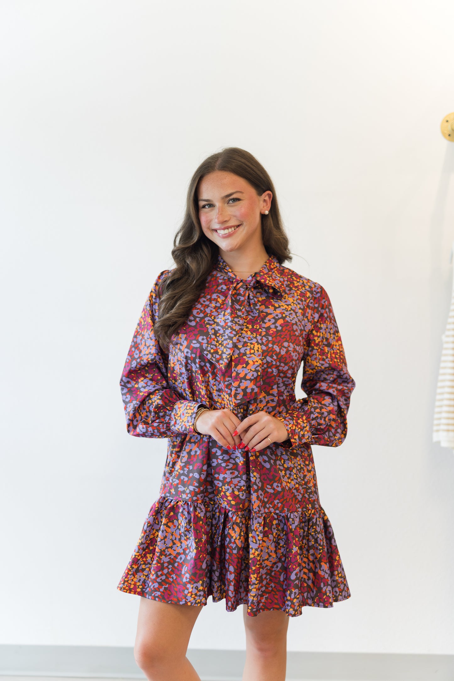 Abstract Leopard Dress
