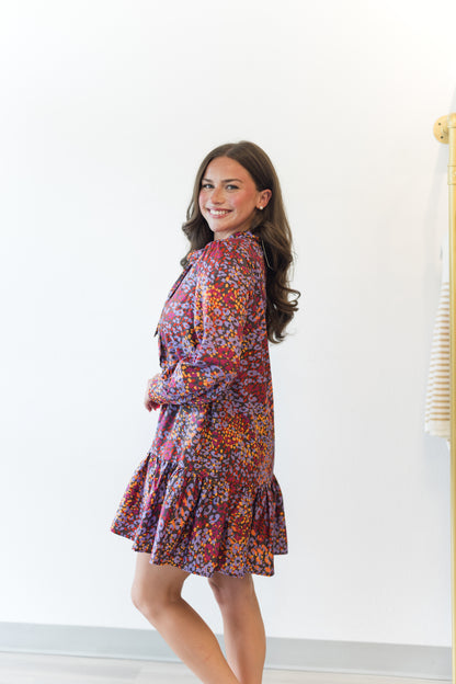 Abstract Leopard Dress