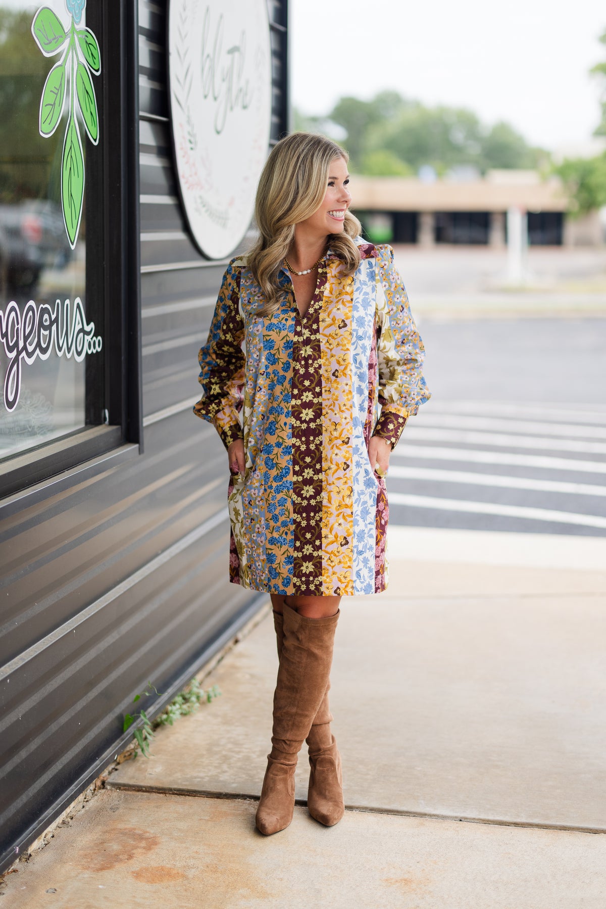 Kimmy Dress in Golden Bouquet