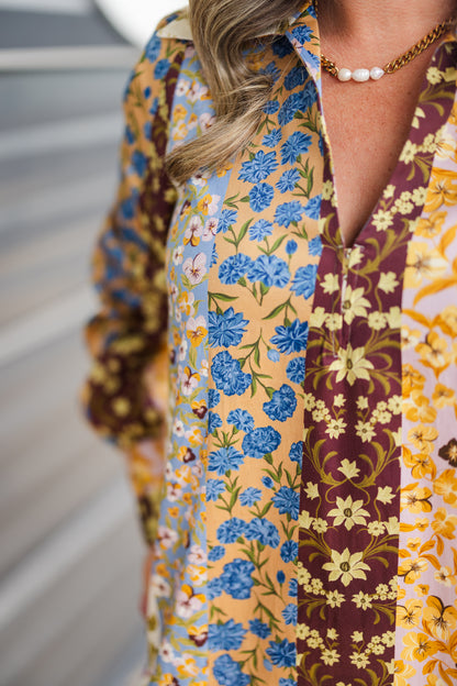 Kimmy Dress in Golden Bouquet