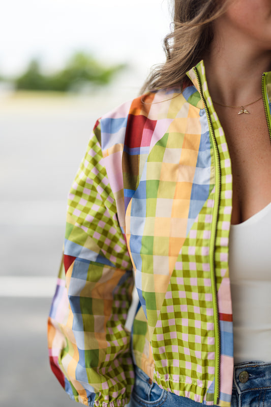 Cameron Jacket in Diagonal Check