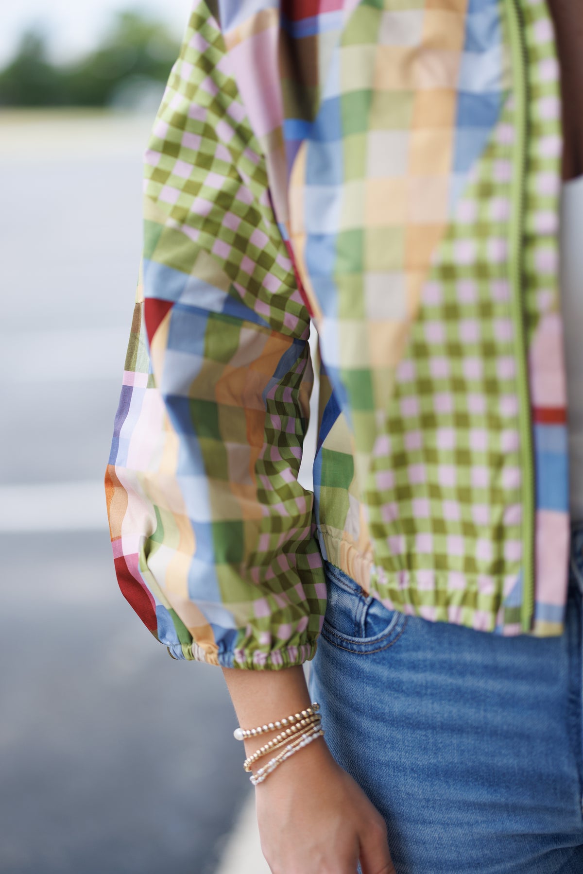 Cameron Jacket in Diagonal Check