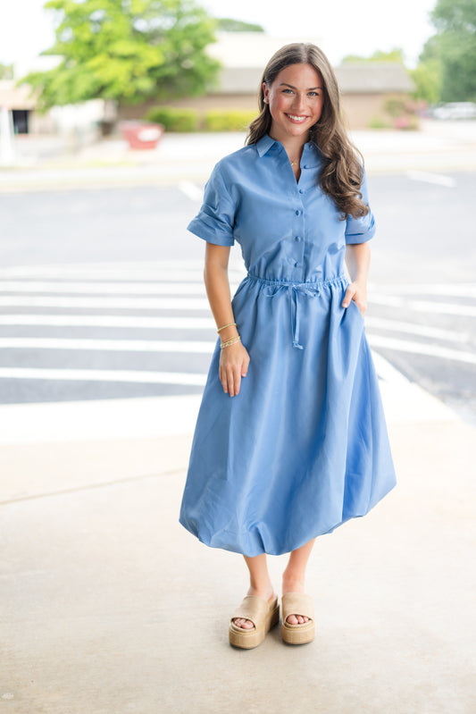 Kyra Dress in French Blue