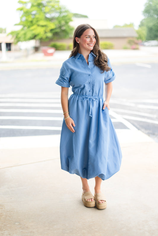 Kyra Dress in French Blue
