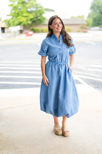 Kyra Dress in French Blue
