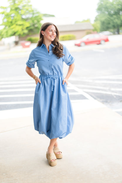 Kyra Dress in French Blue