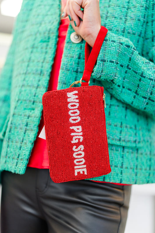 FINAL SALE Beaded Accessory Wristlet