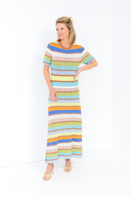 FINAL SALE Flora Eyelet Crochet Dress