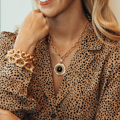 Black Onyx Becca Necklace