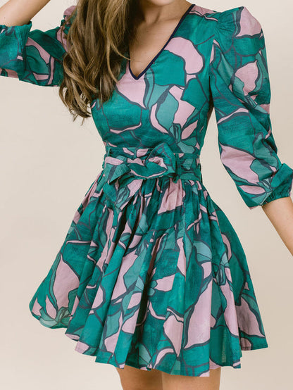 Emma Dress in Waterlily
