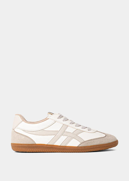 Sasha White/Beige Sneakers