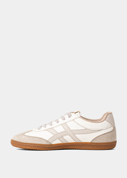 Sasha White/Beige Sneakers