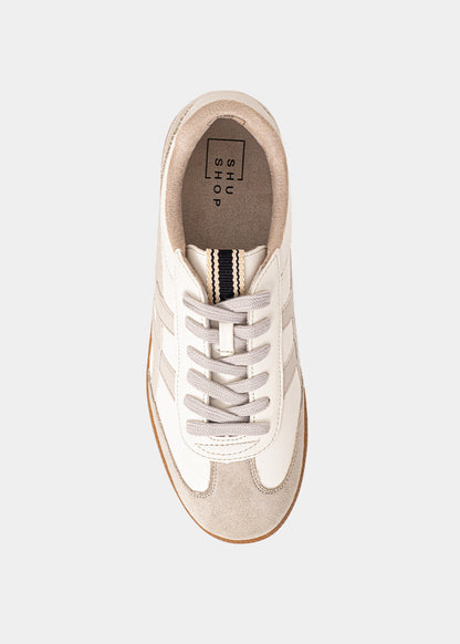 Sasha White/Beige Sneakers