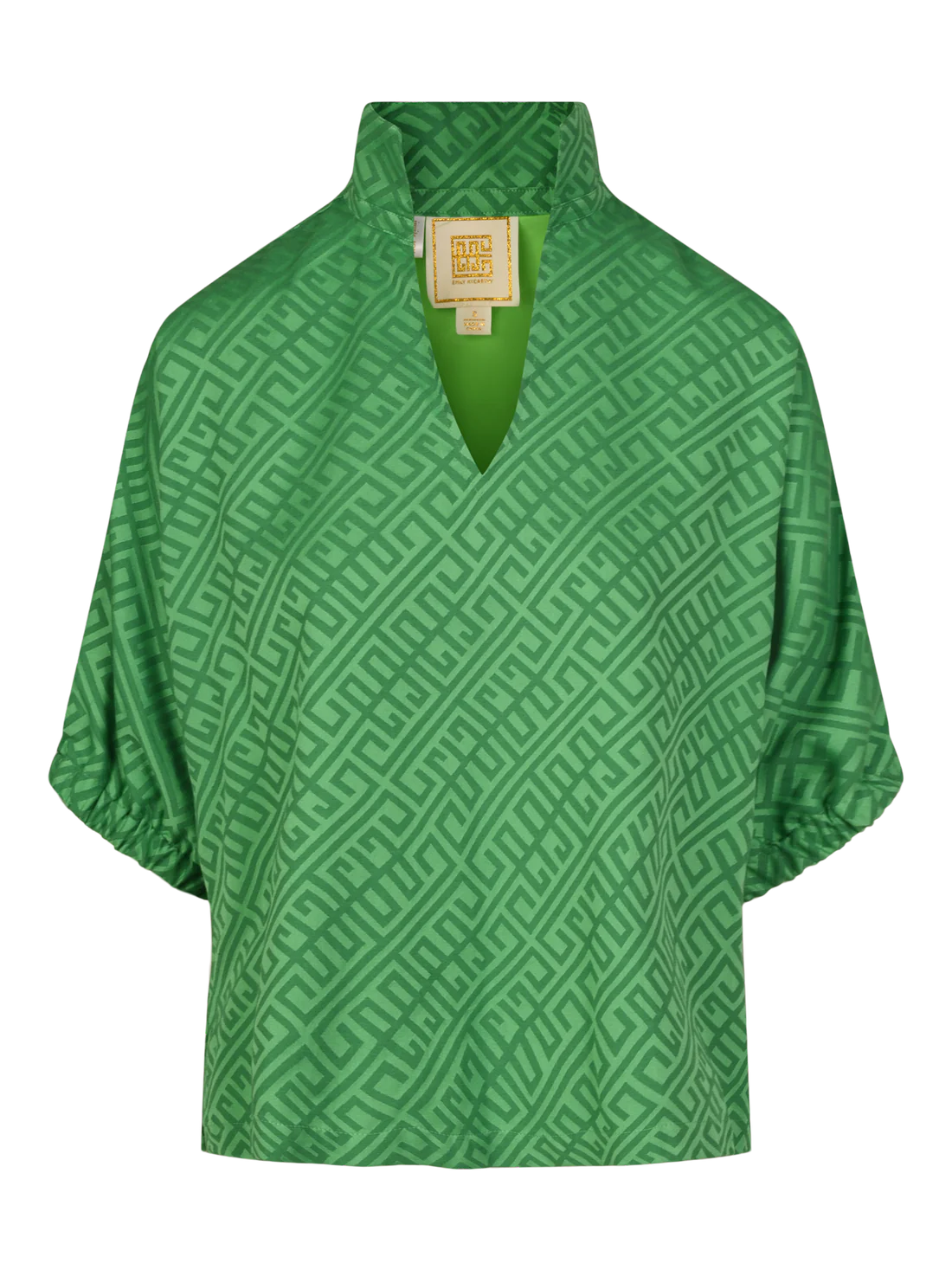 Poppy Top in Fairway Green Monogram