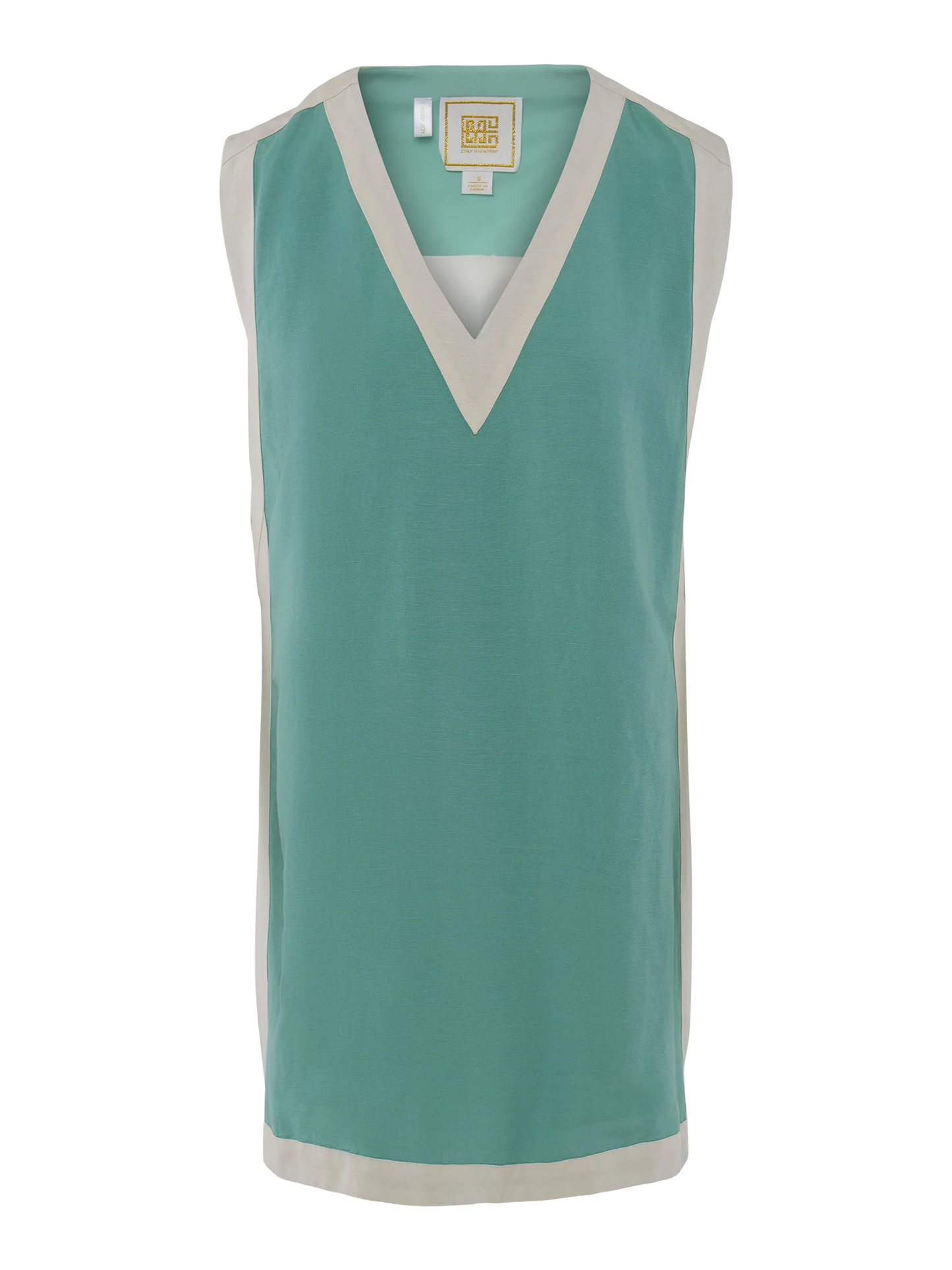 Emily Shift Dress in Wasabi Linen