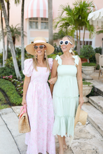 Load image into Gallery viewer, Pink Shell Square Neck Maxi Dress

