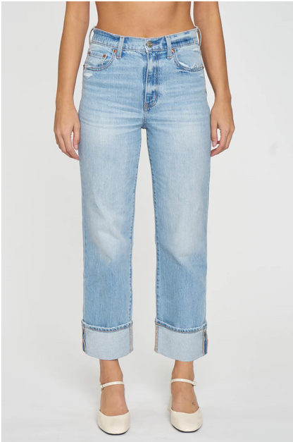 Sundaze High Rise Vintage Straight with Cuff