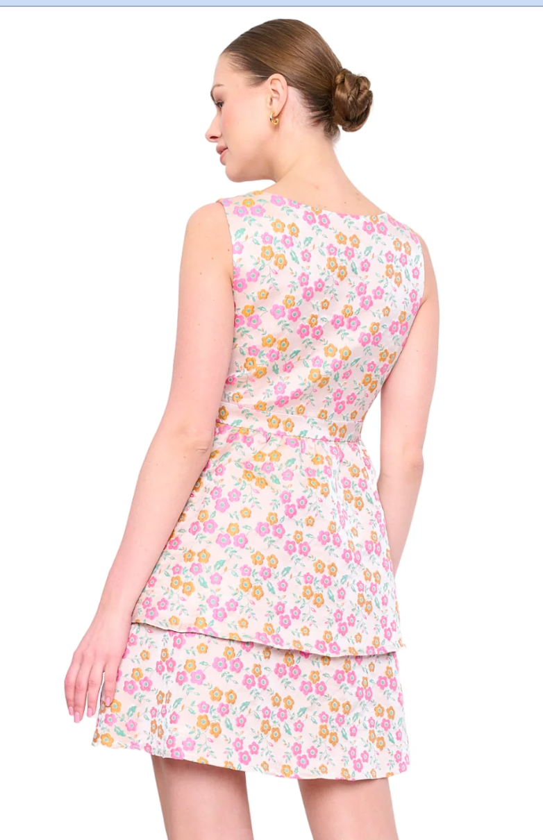 FINAL SALE Terina Dress in Magnolia Tea