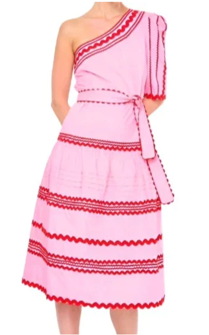 FINAL SALE Kerrin Dress in Solid Pink