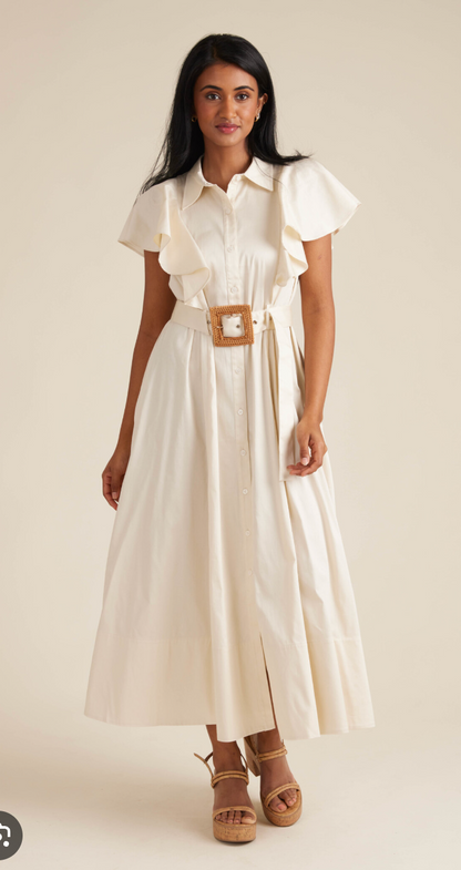 Final Sale-Rose Dress in Ivory