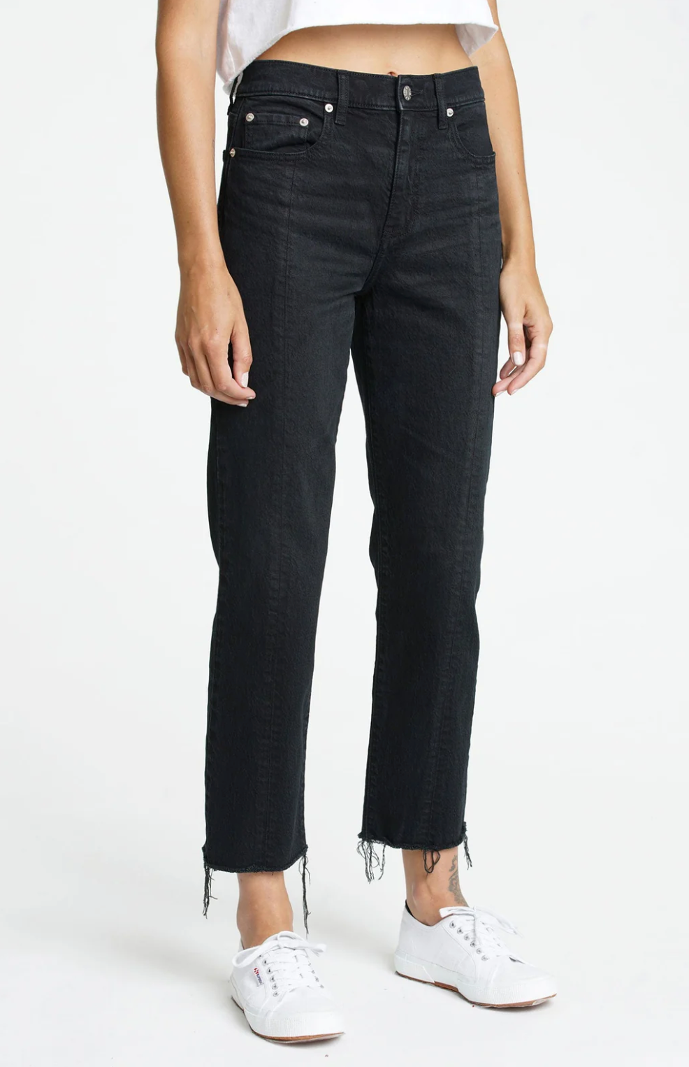 Straight Up High Rise Straight Jean in Curfew