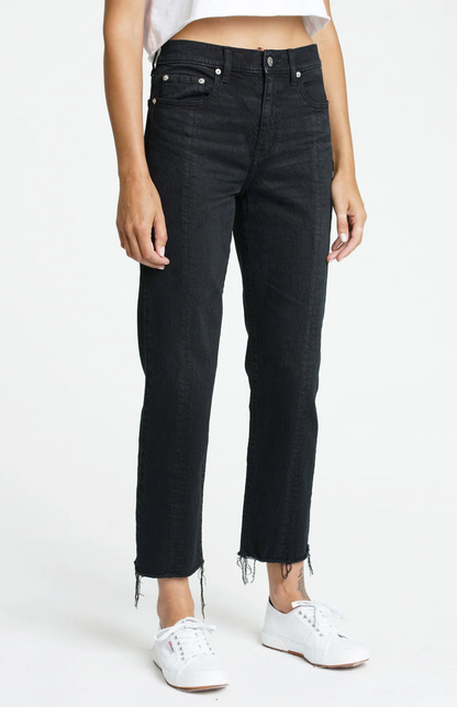 Straight Up High Rise Straight Jean in Curfew