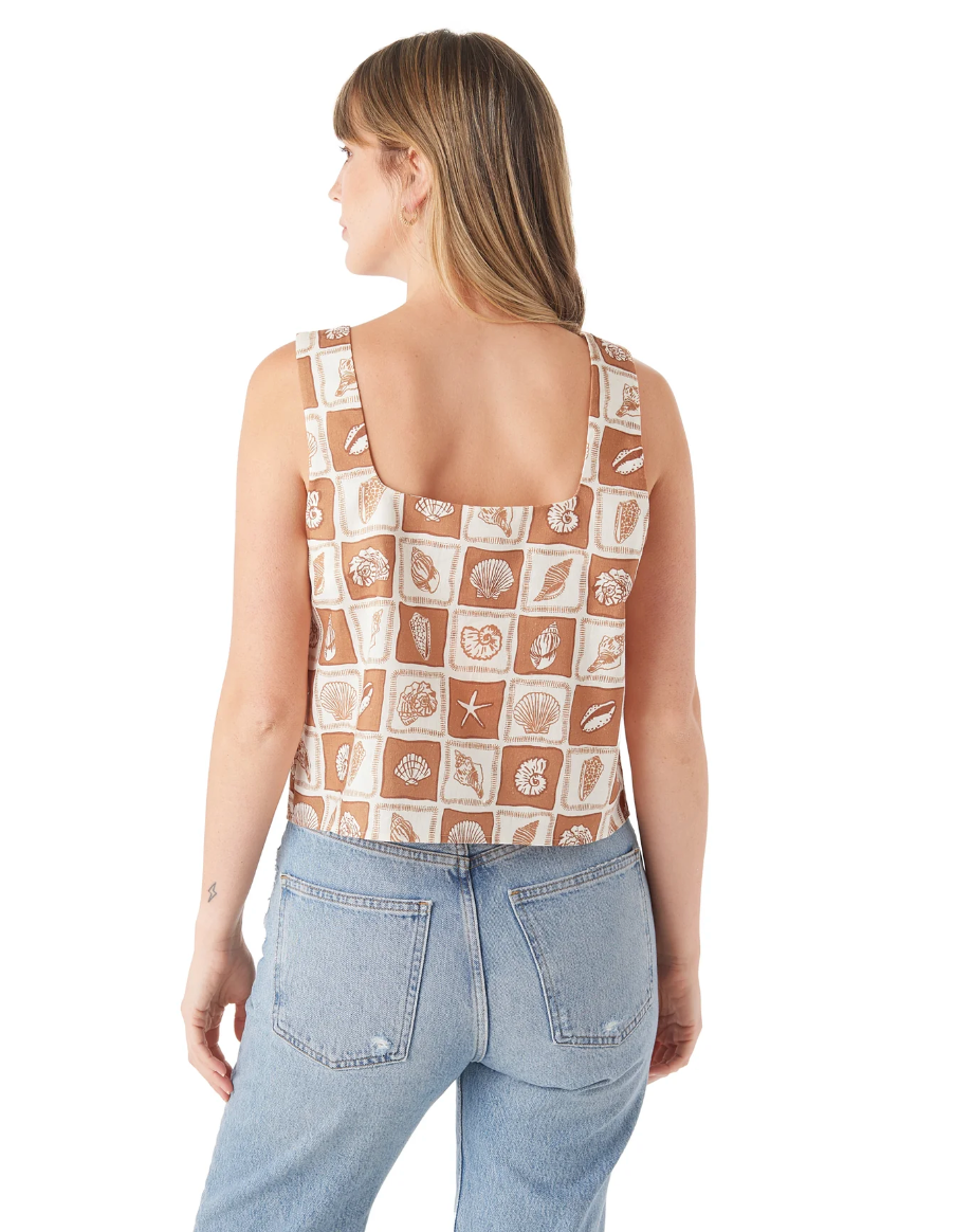 FINAL SALE Dutton Tank in Patchwork