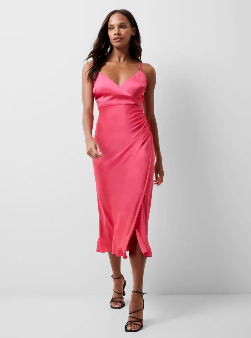 FINAL SALE Ennis Satin Midi Slip Dress