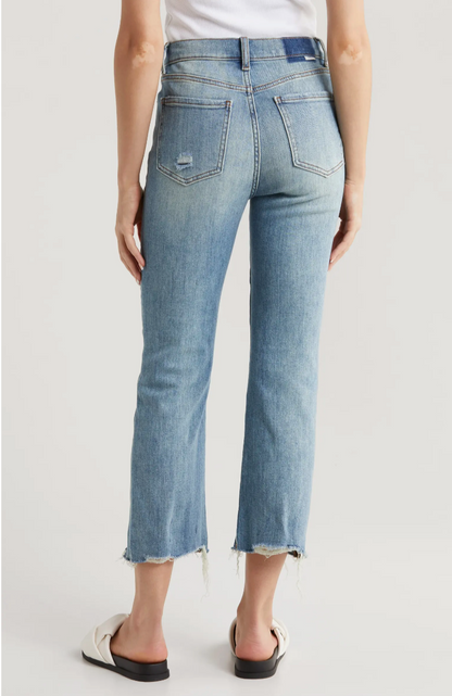 Shy Girl High Rise Crop Flare In Marina Vintage