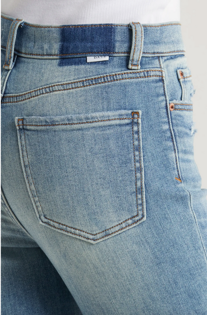 Shy Girl High Rise Crop Flare In Marina Vintage