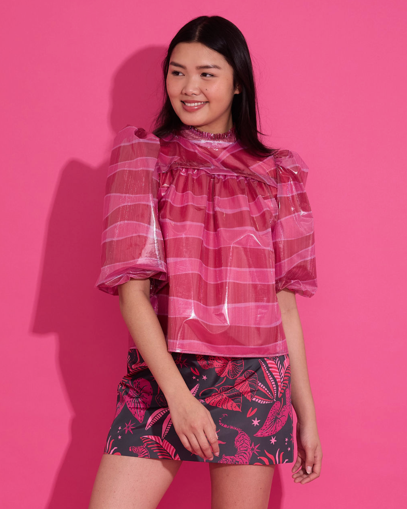 Mel Top in Ziggy Lipstick